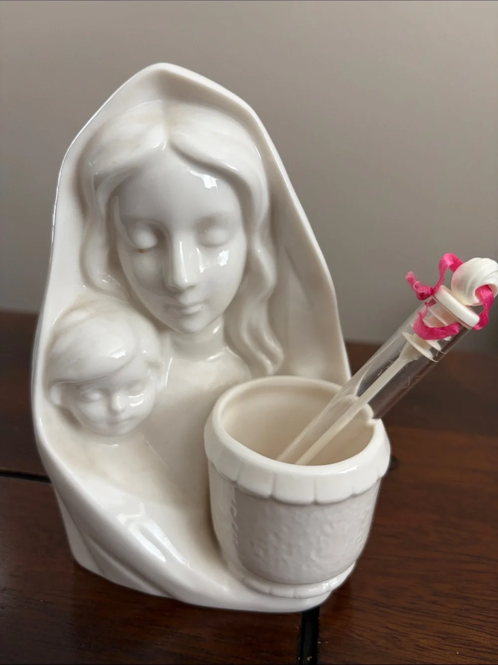 Vintage Madonna and child figurine